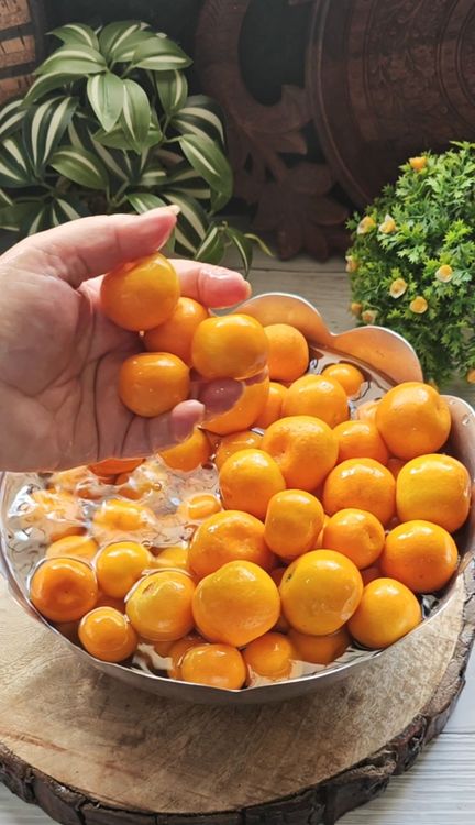 Step 1.1: Soak the fruits in water for half an hour