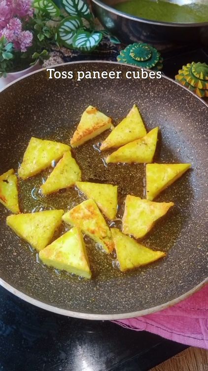 Step 4.3: Heat oil and temper some turmeric powder, coriander powder and pinch of asafoetida