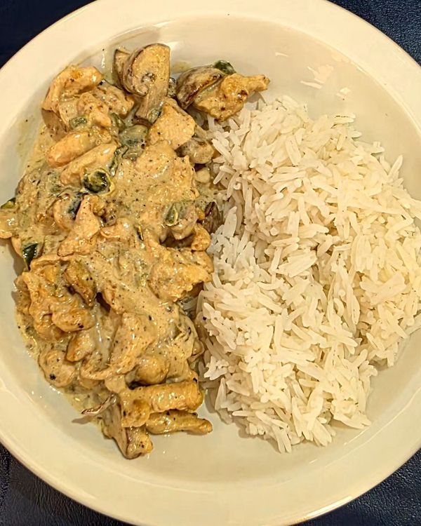 Chicken a la King & Basmati Rice recipe