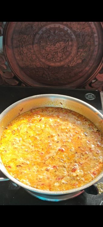 Step 1.1: Add the sour buttermilk and precooked rice