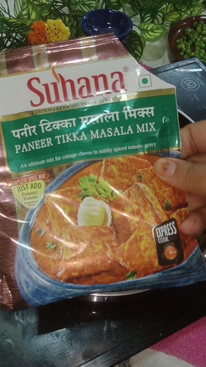 Step 1.1: Add suhana paneer tikka masala mix with salt