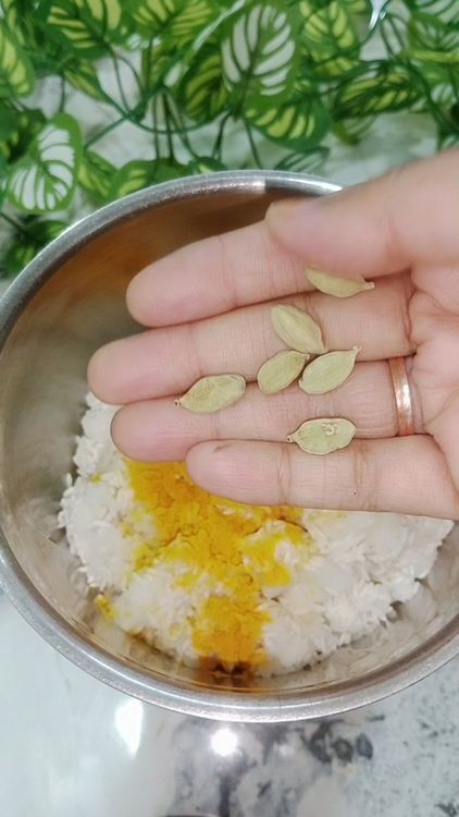 Step 1.3: After soaking for 30 min , transfer the contents batch wise in a mixie jar