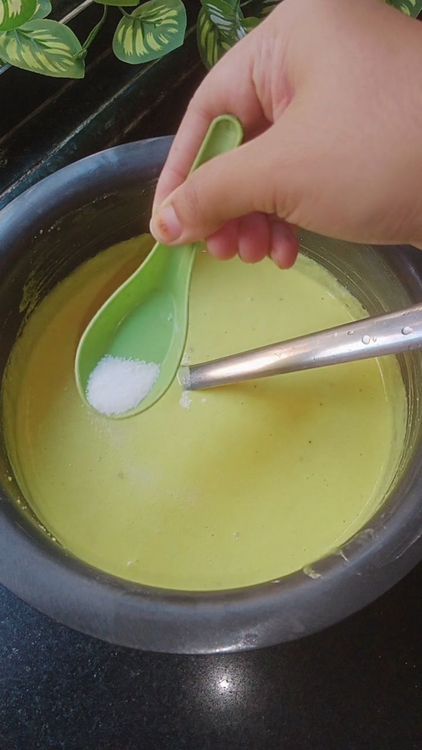 Step 1.1: Check after 10-12 hrs, The batter should rise and become slightly frothy