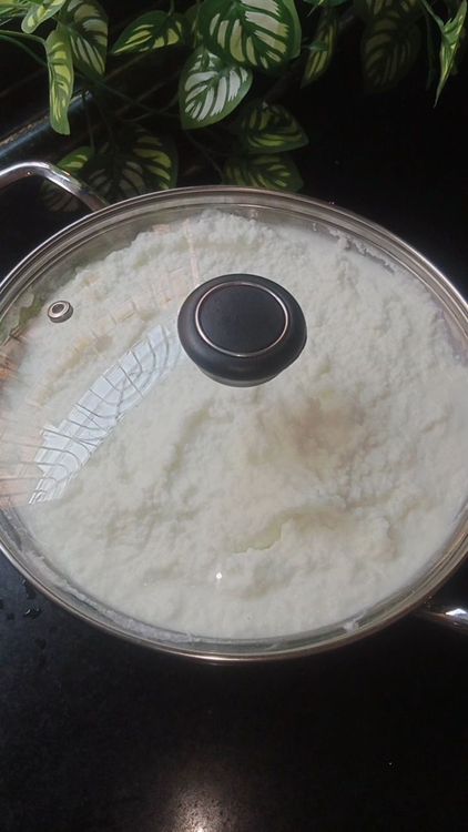 Step 2.4: Take the collected cream in a mixing bowl or blender