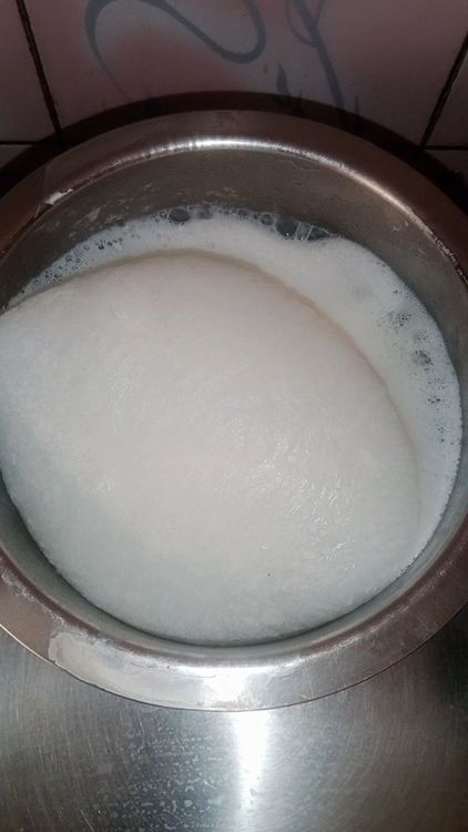 Step 1.1: Boil full-fat milk and let it cool