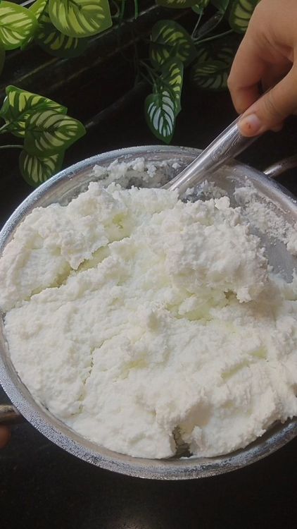 Step 2.1: Refrigerate once the curd and cream is set for 2 hrs