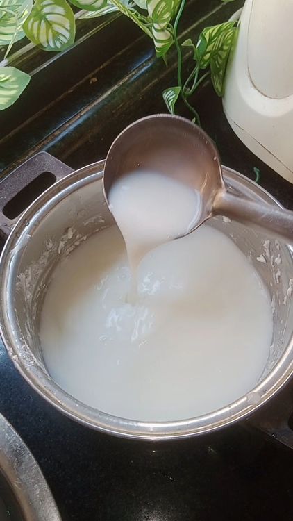 Step 2.2: Once the butter separates, you’ll notice a liquid (buttermilk) at the bottom
