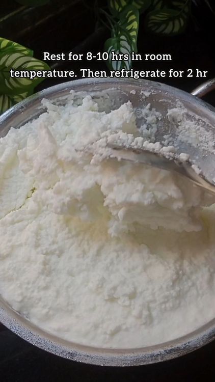 Step 1.2: Collect milk cream for 10-15 days in an air tight jar , freeze while collecting