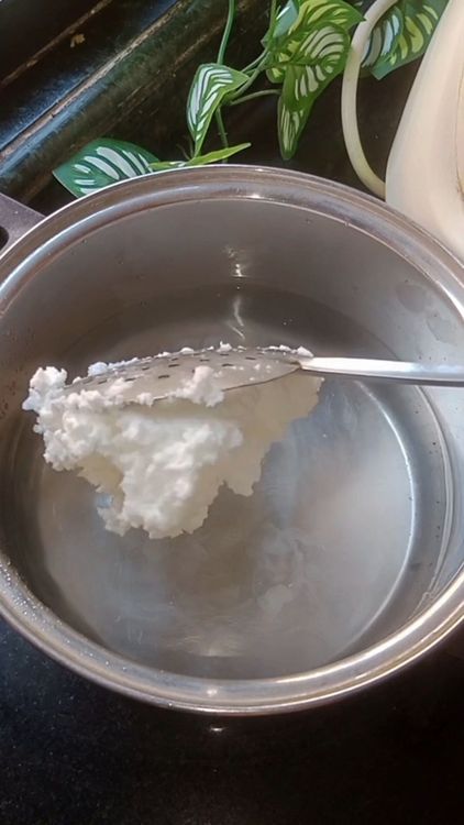 Step 1.3: Grind in batches by adding chilled water and few ice cubes for 2-3 min