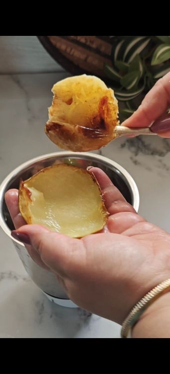 Step 1.2: Remove the peel from the cooked tomato and mango