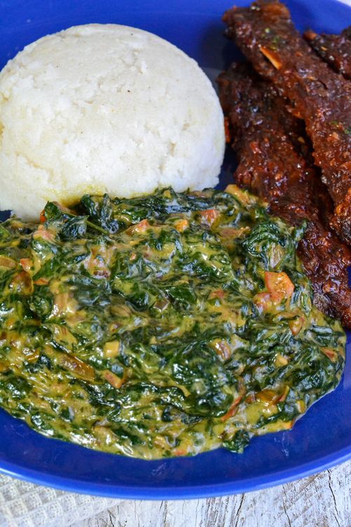 Creamy Pumpkin Leaves with Mushroom Powder(Masheveve/mashebebe) recipe