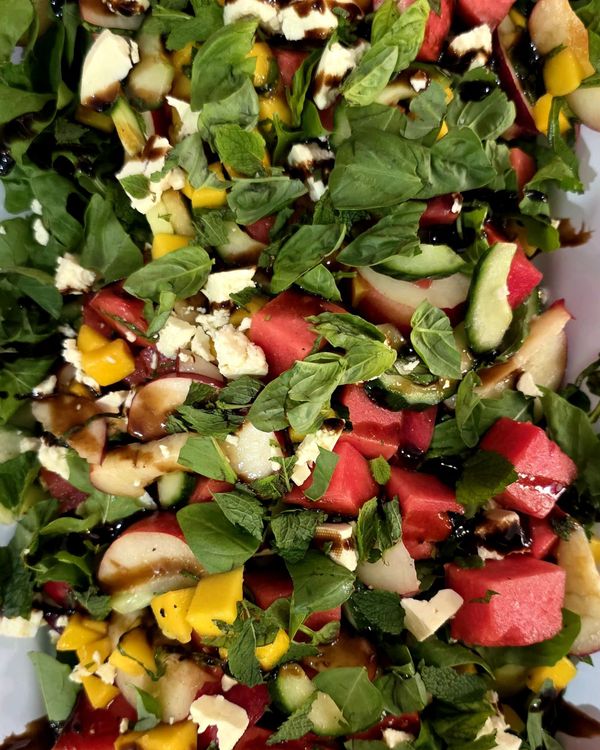 Summer Fruit & Feta Cheese Salad recipe