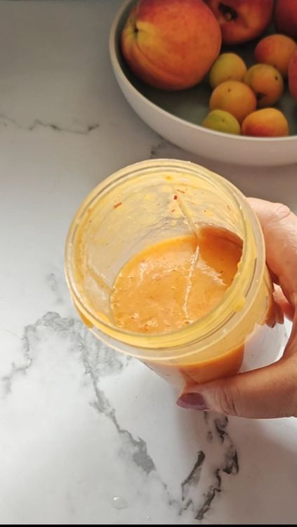 Step 1.2: Blend the mixture in a mixer until smooth