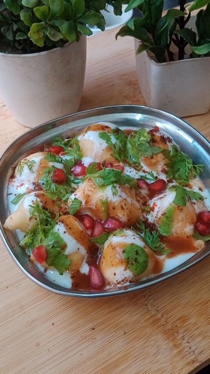 Step 1.1: Delicious and healthy moong dal dahi vada is ready to serve