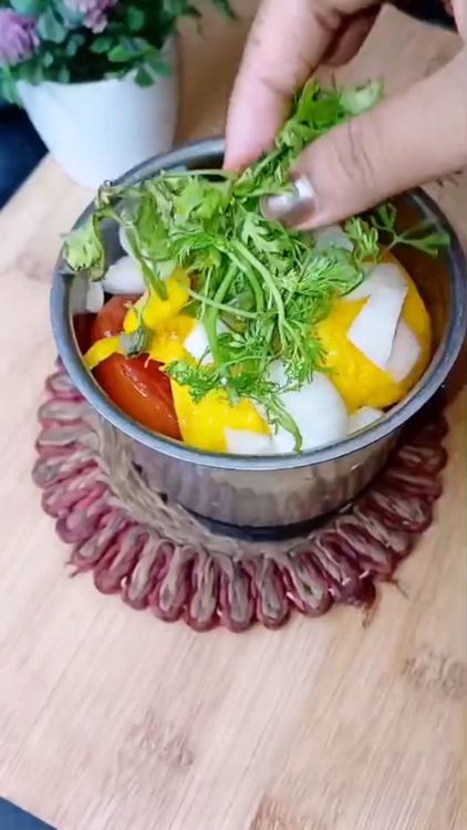 Step 1.1: Cool down the veggies