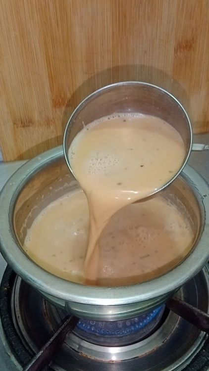 Step 1.2: Add nutmeg powder and boil for an additional minute