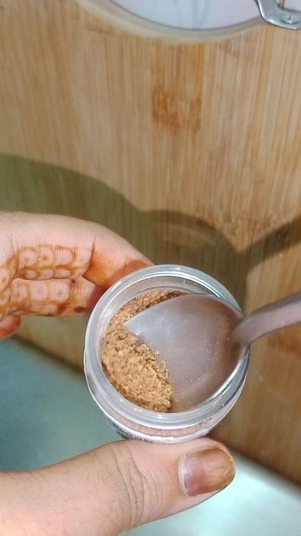 Step 1.1: Add nutmeg powder and boil for an additional minute