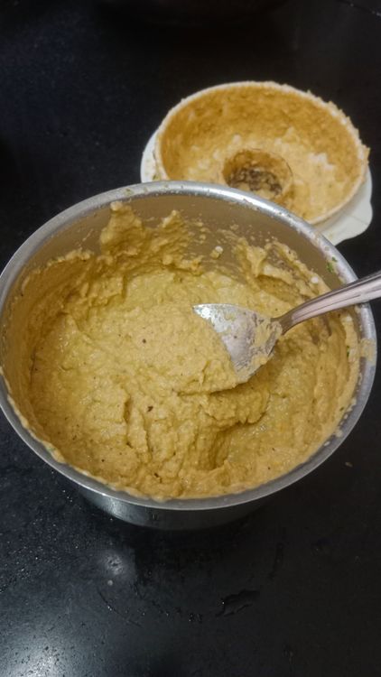 Step 2.5: Heat a pan and add 1/2 tbsp oil