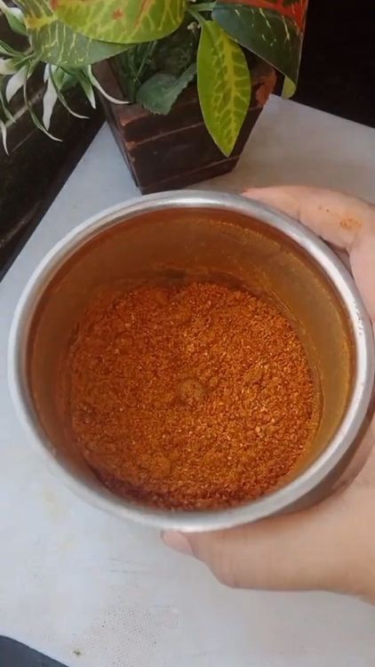 Step 1.1: Add rock salt and grind the mixture into a fine powder