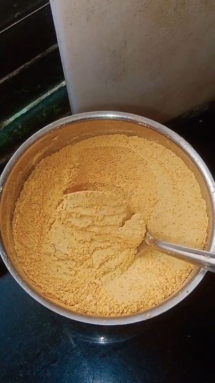 Step 1.1: Grind the mixture into a fine powder