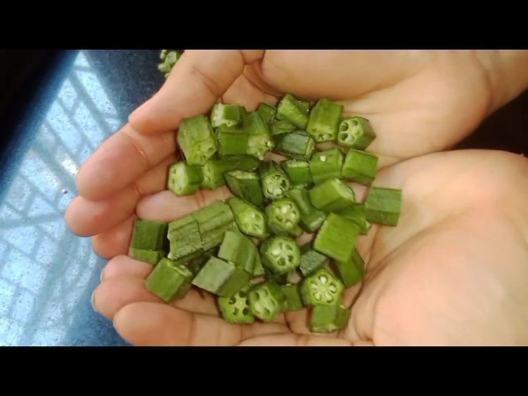 Step 1.2: Wash and dry the ladies finger (bhindi)