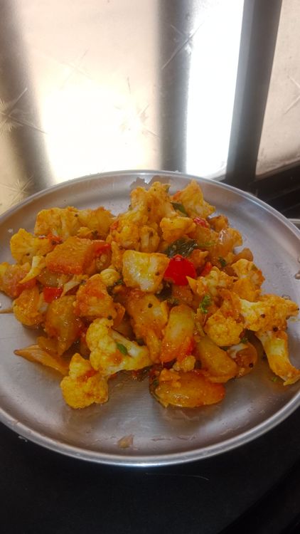 Step 1.1: Let the dish rest for a few minutes and serve hot with dal rice or chapati