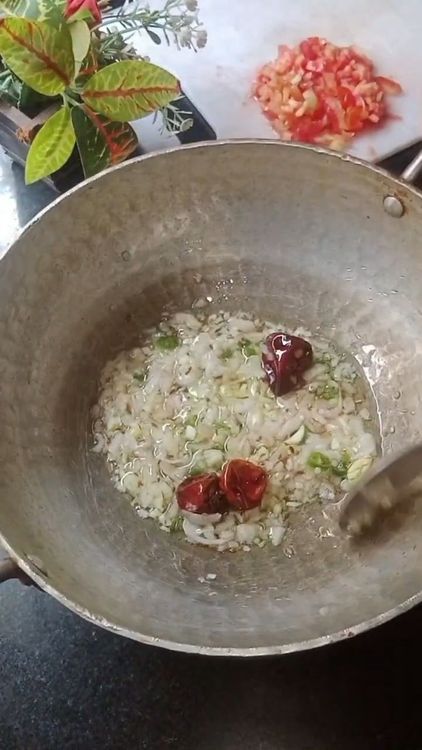 Step 2.1: Add chopped onion and sauté for 2-3 minutes