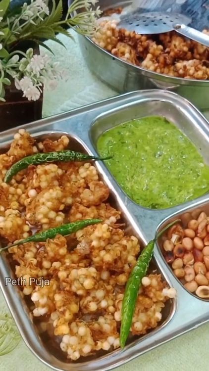 Step 1.1: Serve the crispy Farali Popcorn hot with chutney or sweet curd