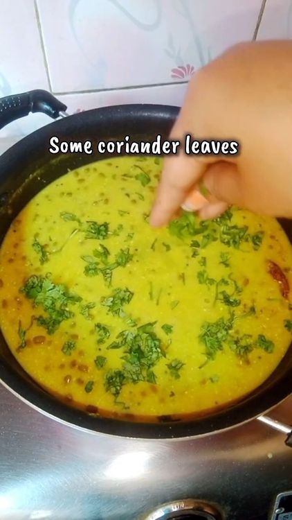 Step 4.1: Garnish with coriander leaves and serve hot with khichdi or ghee rice