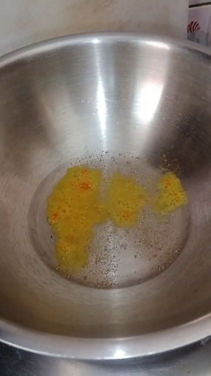 Step 1.1: Cut open the caps of the capsicum and remove the seeds