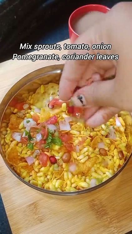 Step 1.1: Add the chopped ingredients along with the coriander leaves to the bowl