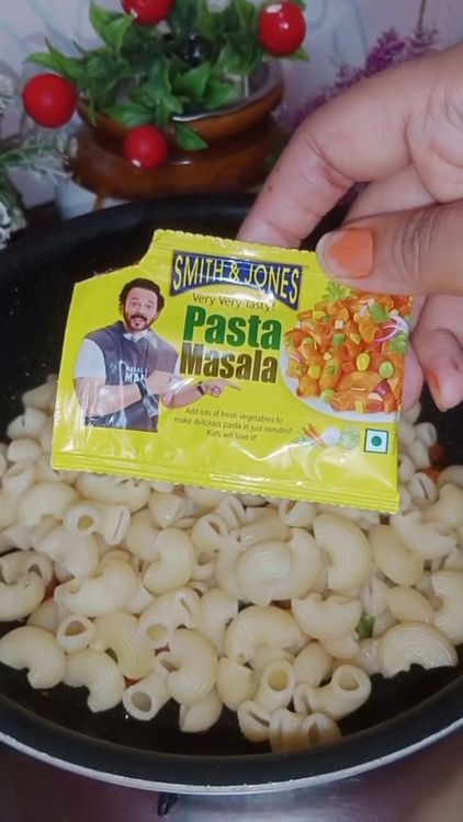 Step 3.1: Sprinkle pasta masala and sauté for 2-3 minutes on low flame