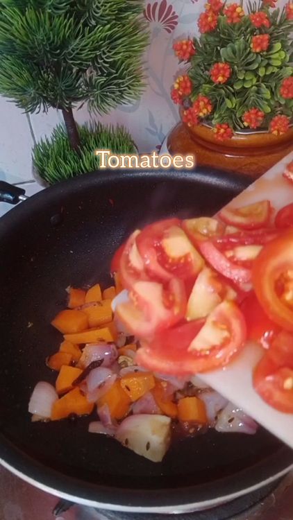 Step 1.1: Saute diced tomatoes