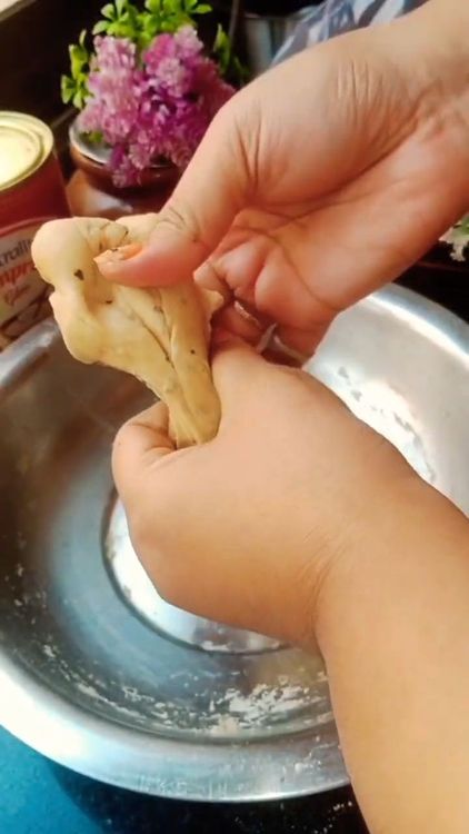 Step 2.1: Divide the dough into equal portions and roll each into a ball