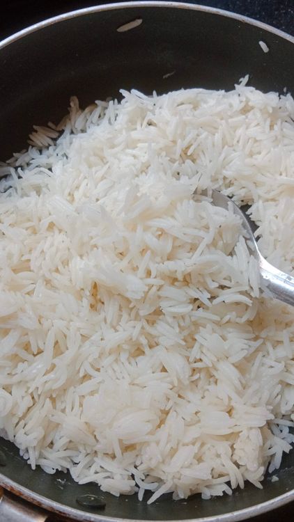 Step 1.2: Cook 1/2 cup basmati rice or long grain rice with 1 cup water and 1 tsp ghee until fully cooked