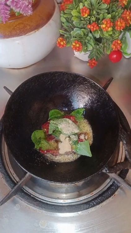 Step 2.1: Heat coconut oil in a pan
