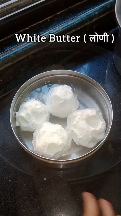 Step 1.1: Pour cold, boiled-and-cooled water or filtered water over the butter until it is completely submerged