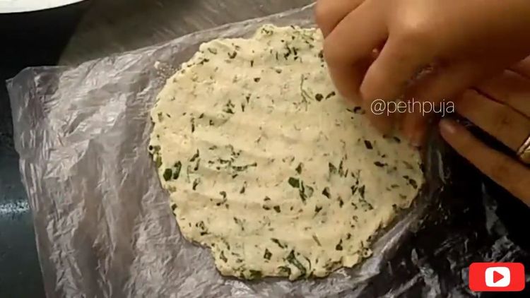 Step 1.3: Grease a butter paper or plastic cover with ghee