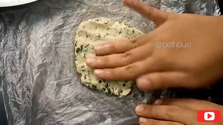 Step 1.2: Grease a butter paper or plastic cover with ghee