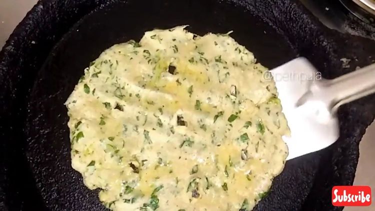 Step 1.2: Heat a tawa , apply ghee on one side then again in the other side 