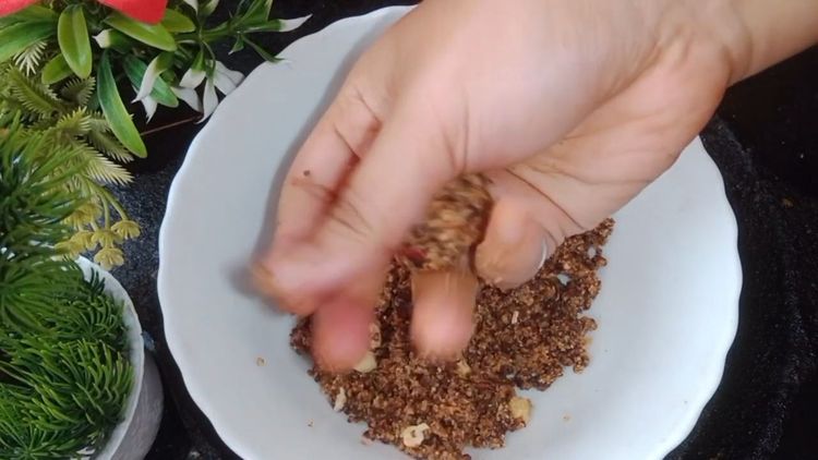 Step 1.1: Mix the ingredients thoroughly until they come together to form a cohesive mixture