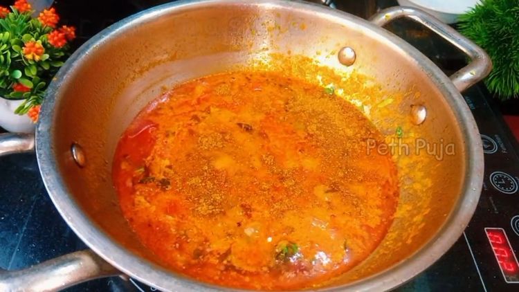 Step 2.2: Beat the curd and add it to the curry along with pinch of sugar