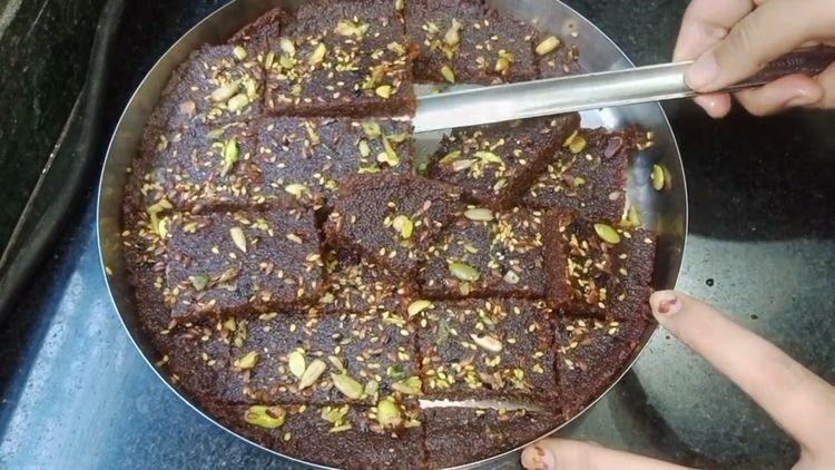 Step 1.1: Cut into barfi-sized pieces and serve