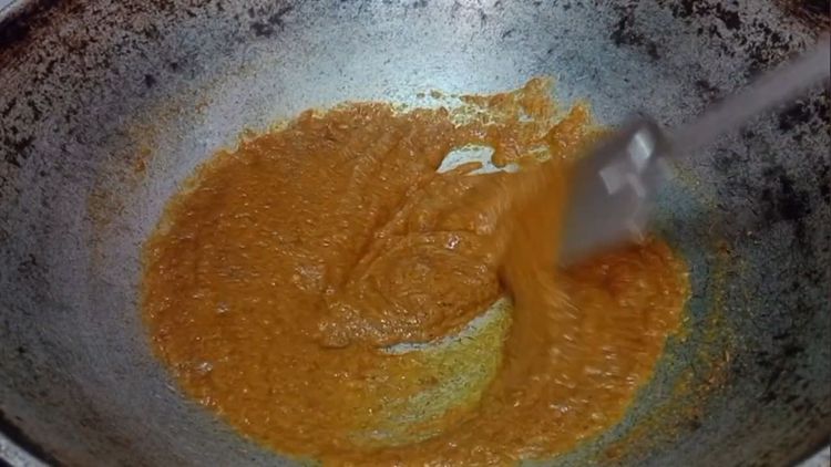 Step 2.1: Heat mustard oil in a pan and temper with cumin seeds, asafoetida, and curry leaves