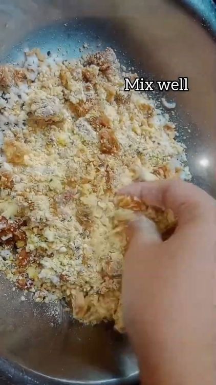 Step 1.1: Using your fingers, mix everything together until well combined