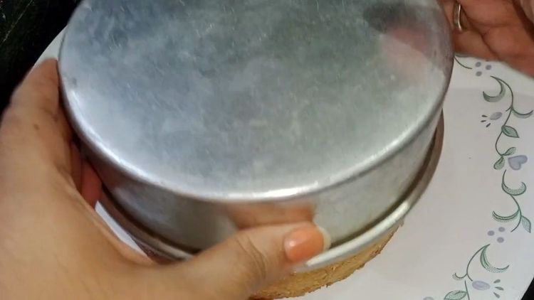 Step 1.1: Once baked, Insert a toothpick into the center of the cake