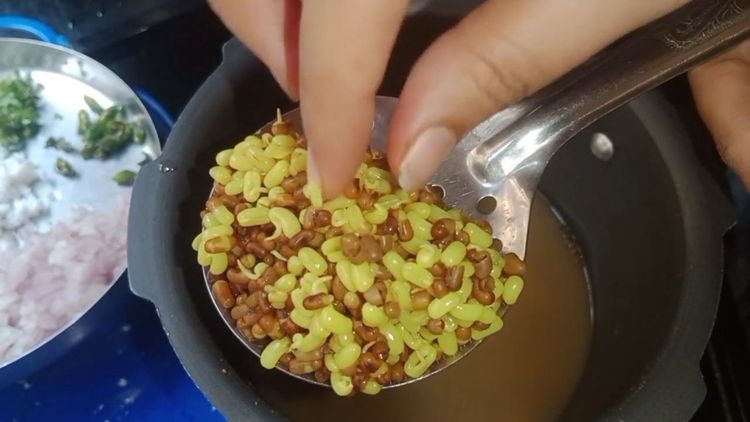 Step 1.1: Pressure cook for 1 whistle and set aside