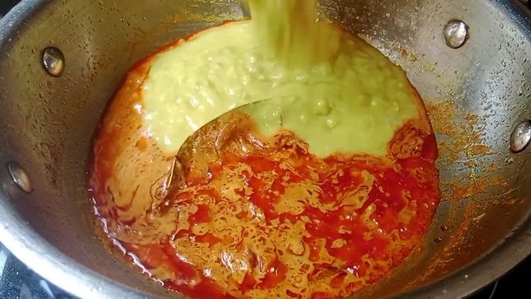 Step 3.1: Add the cooked dal to the mixture and cook for another 8-10 minutes