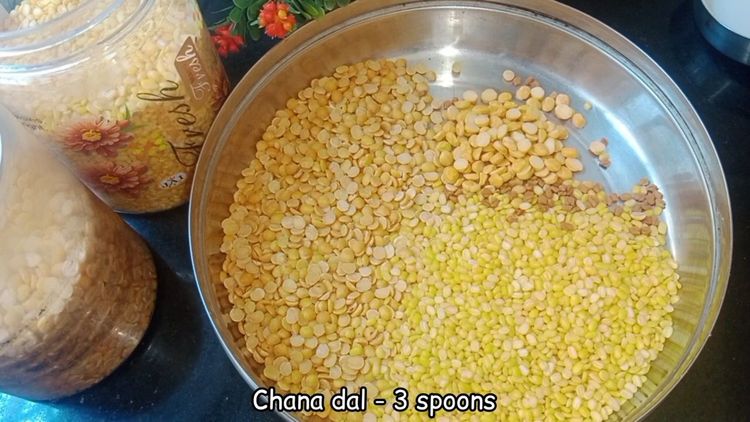 Step 1.1: Wash the toor dal, moong dal, fenugreek seeds, and chana dal thoroughly