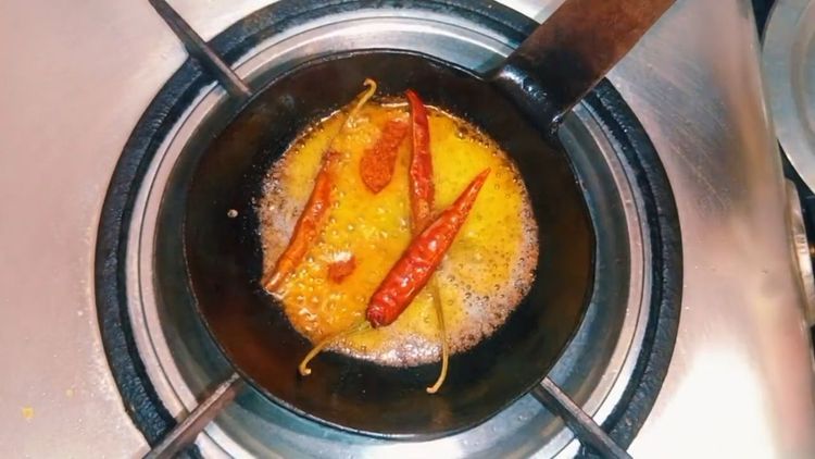 Step 2.1: Heat ghee in a small pan
